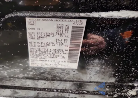 2019 Infiniti Qx60 Luxe z USA, uszkodzony, nr VIN 5N1DL0MM8KC511149